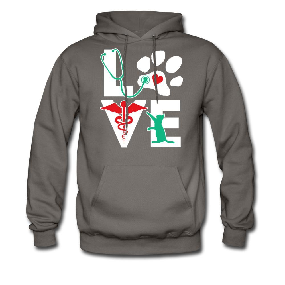 Love Veterinary Cat Unisex Hoodie-Men's Hoodie | Hanes P170-I love Veterinary