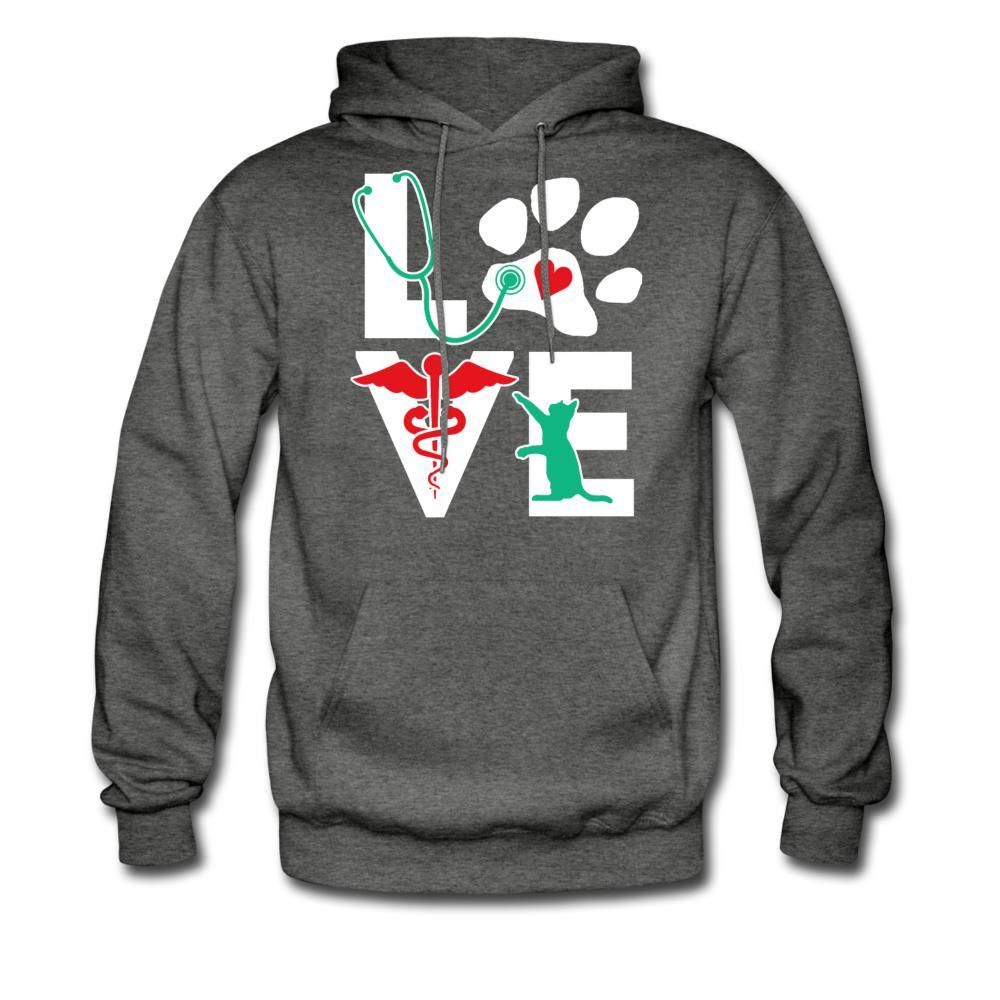 Love Veterinary Cat Unisex Hoodie-Men's Hoodie | Hanes P170-I love Veterinary