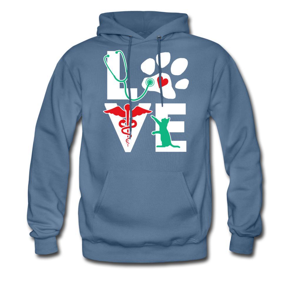 Love Veterinary Cat Unisex Hoodie-Men's Hoodie | Hanes P170-I love Veterinary