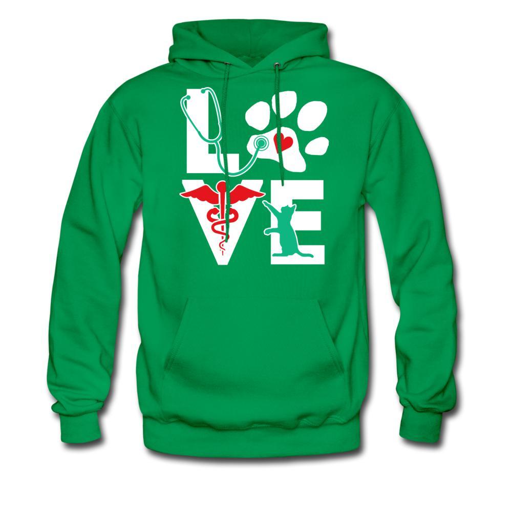 Love Veterinary Cat Unisex Hoodie-Men's Hoodie | Hanes P170-I love Veterinary