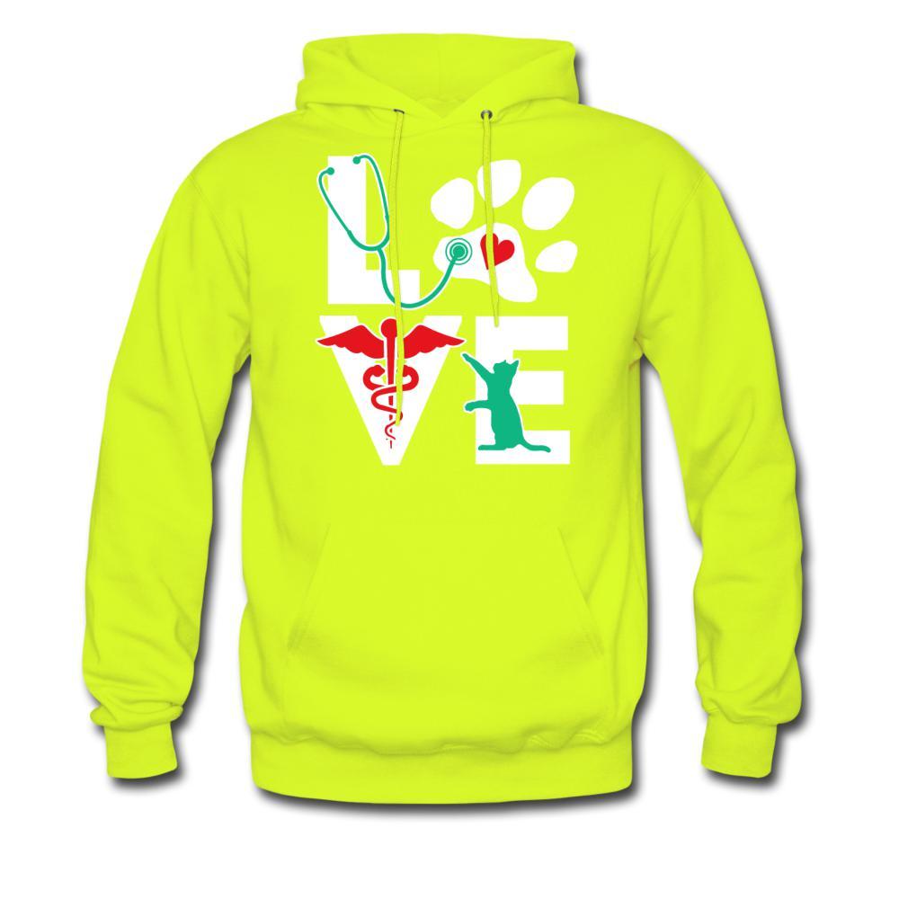 Love Veterinary Cat Unisex Hoodie-Men's Hoodie | Hanes P170-I love Veterinary