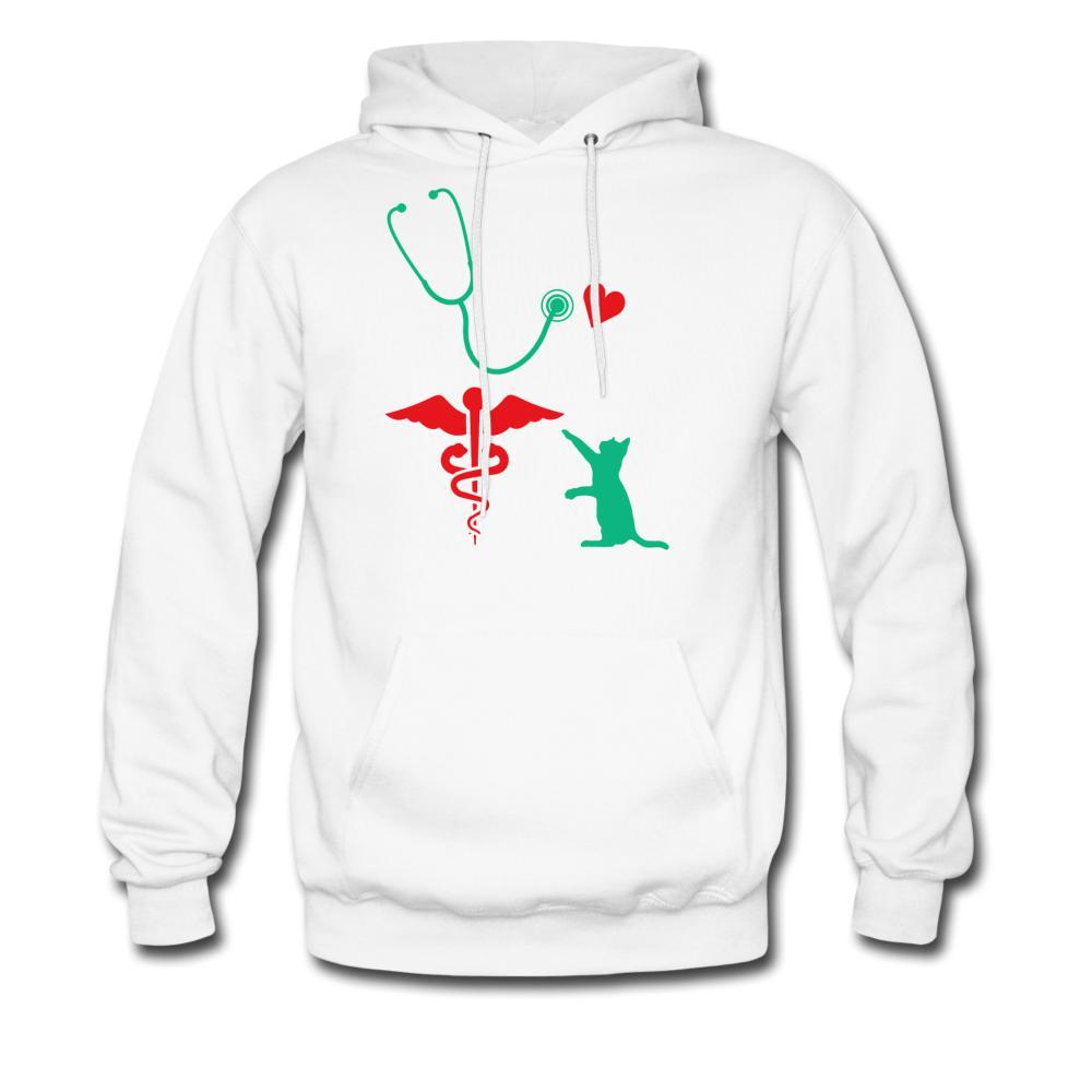 Love Veterinary Cat Unisex Hoodie-Men's Hoodie | Hanes P170-I love Veterinary