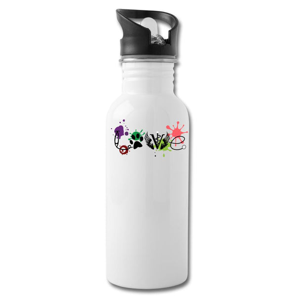LOVE Veterinary Medicine 20oz Water Bottle-Water Bottle | BestSub BLH1-2-I love Veterinary