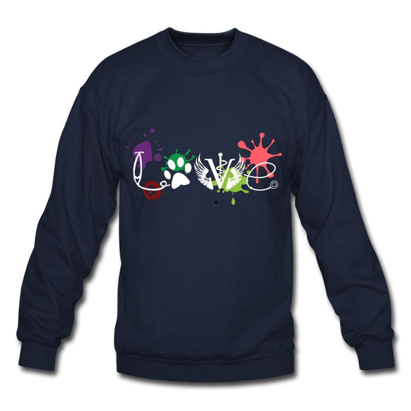 LOVE Veterinary Medicine Crewneck Sweatshirt-Unisex Crewneck Sweatshirt | Gildan 18000-I love Veterinary