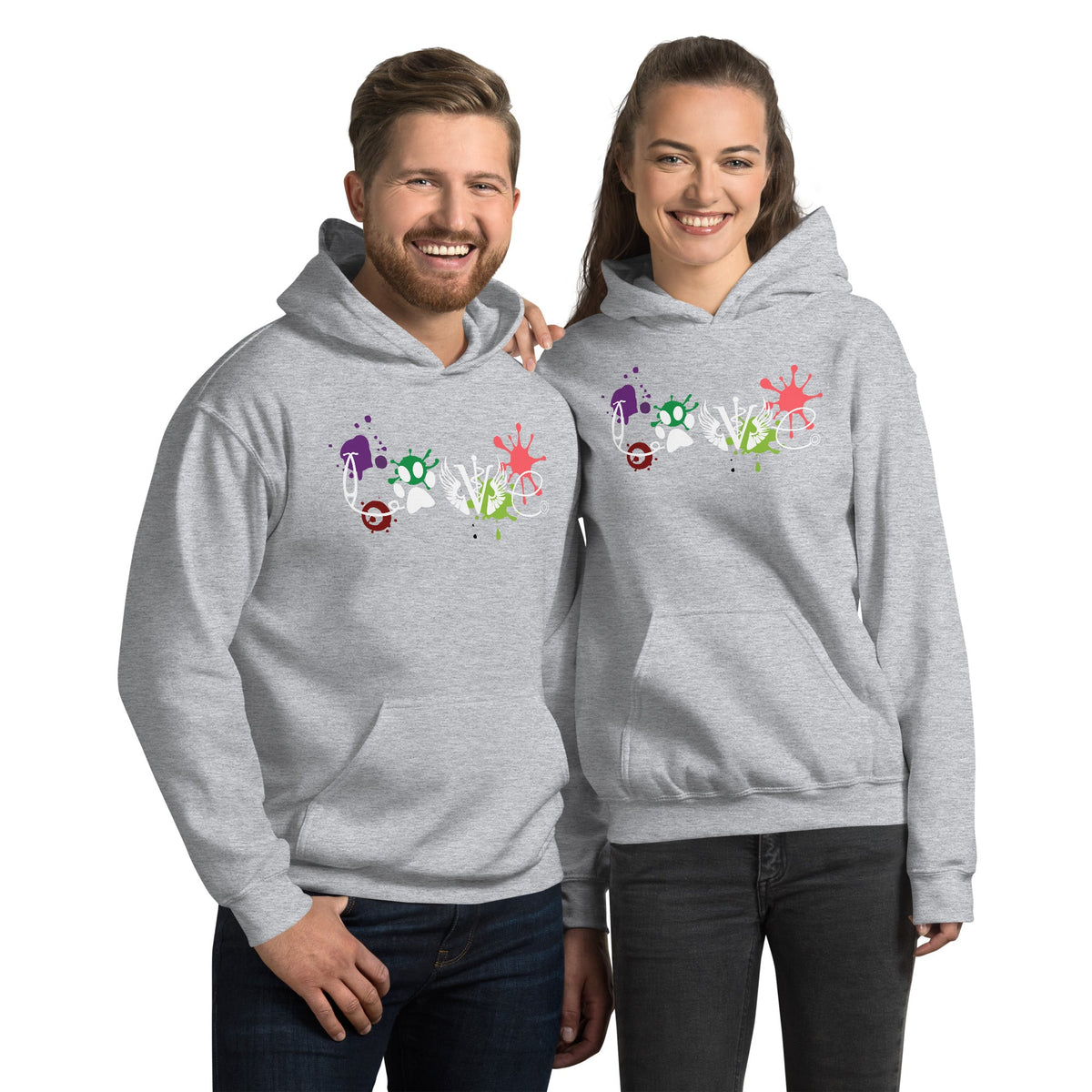 LOVE Veterinary Medicine Unisex Hoodie-Unisex Hoodie | Gildan 18500-I love Veterinary