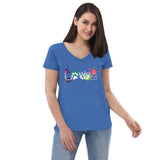 LOVE Veterinary Medicine Women's V-Neck T-Shirt-I love Veterinary