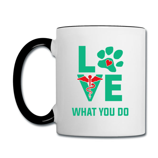 Love what you do Contrast Coffee Mug-Contrast Coffee Mug | BestSub B11TAA-I love Veterinary