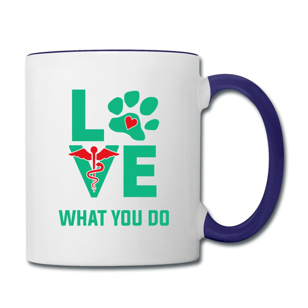 Love what you do Contrast Coffee Mug-Contrast Coffee Mug | BestSub B11TAA-I love Veterinary