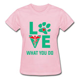 Love what you do Gildan Ultra Cotton Ladies T-Shirt-Ultra Cotton Ladies T-Shirt | Gildan G200L-I love Veterinary