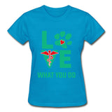 Love what you do Gildan Ultra Cotton Ladies T-Shirt-Ultra Cotton Ladies T-Shirt | Gildan G200L-I love Veterinary