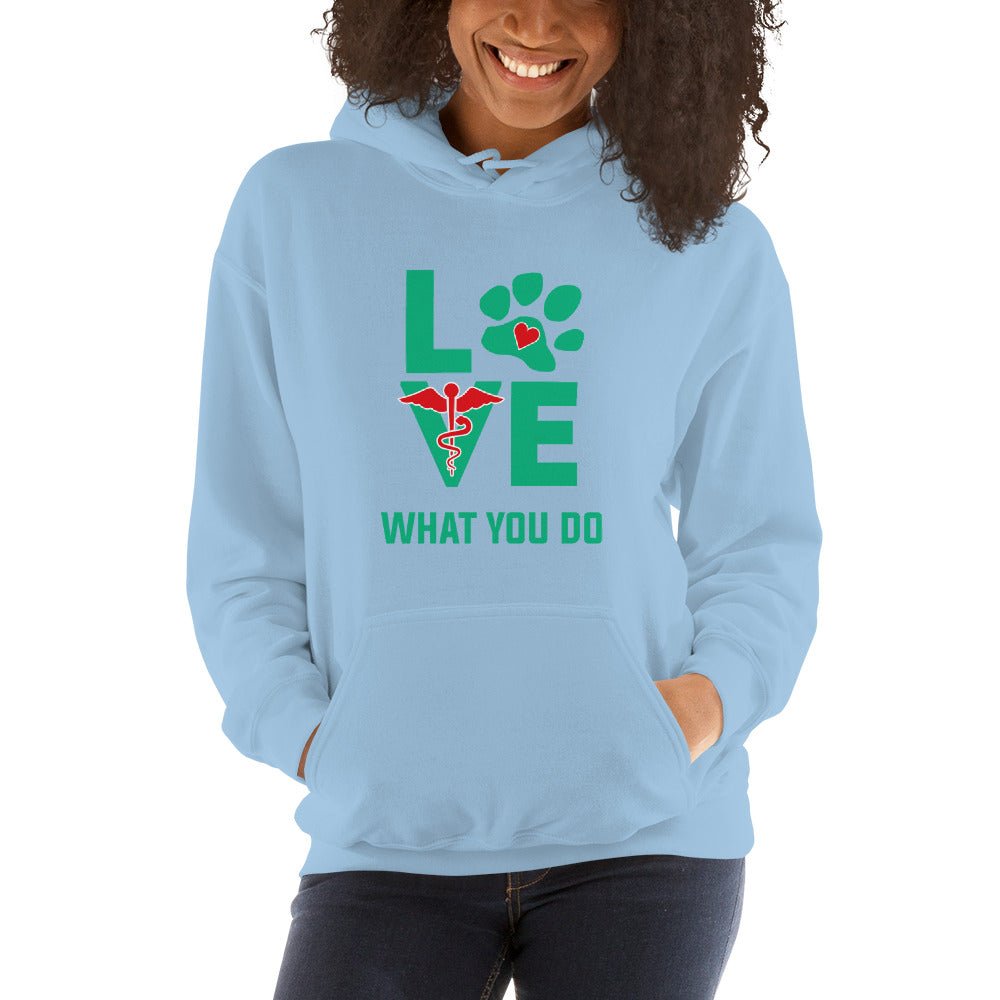 Love what you do Unisex Hoodie-Unisex Hoodie | Gildan 18500-I love Veterinary