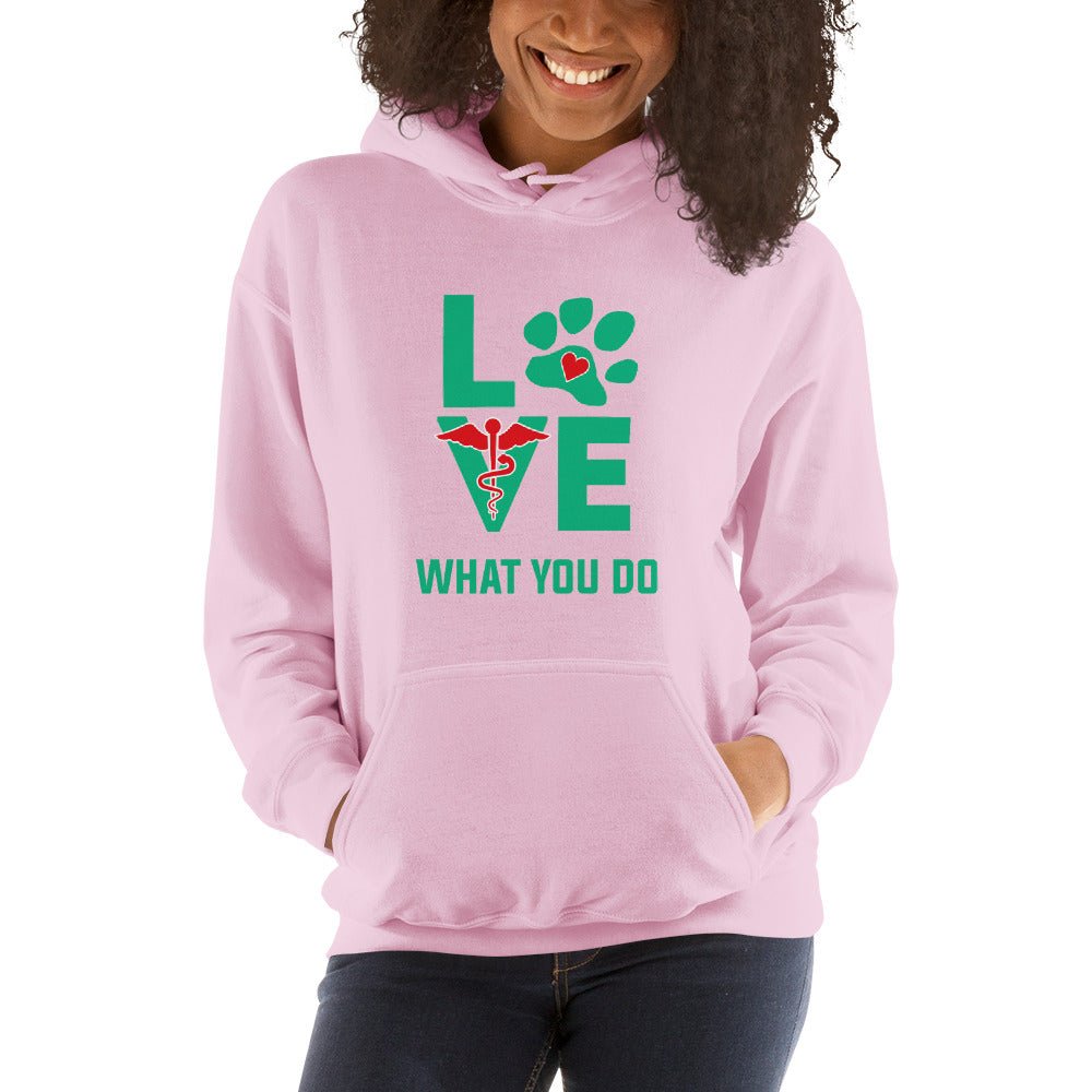 Love what you do Unisex Hoodie-Unisex Hoodie | Gildan 18500-I love Veterinary