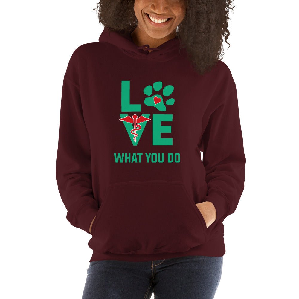 Love what you do Unisex Hoodie-Unisex Hoodie | Gildan 18500-I love Veterinary
