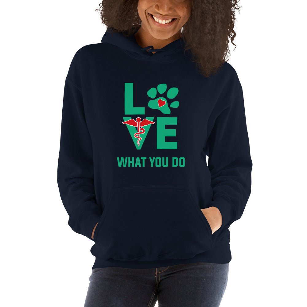 Love what you do Unisex Hoodie-Unisex Hoodie | Gildan 18500-I love Veterinary