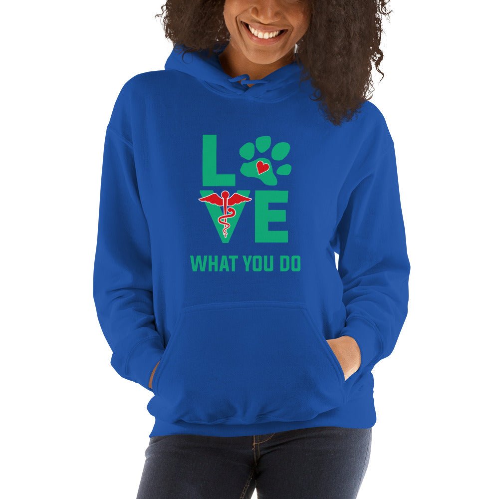 Love what you do Unisex Hoodie-Unisex Hoodie | Gildan 18500-I love Veterinary