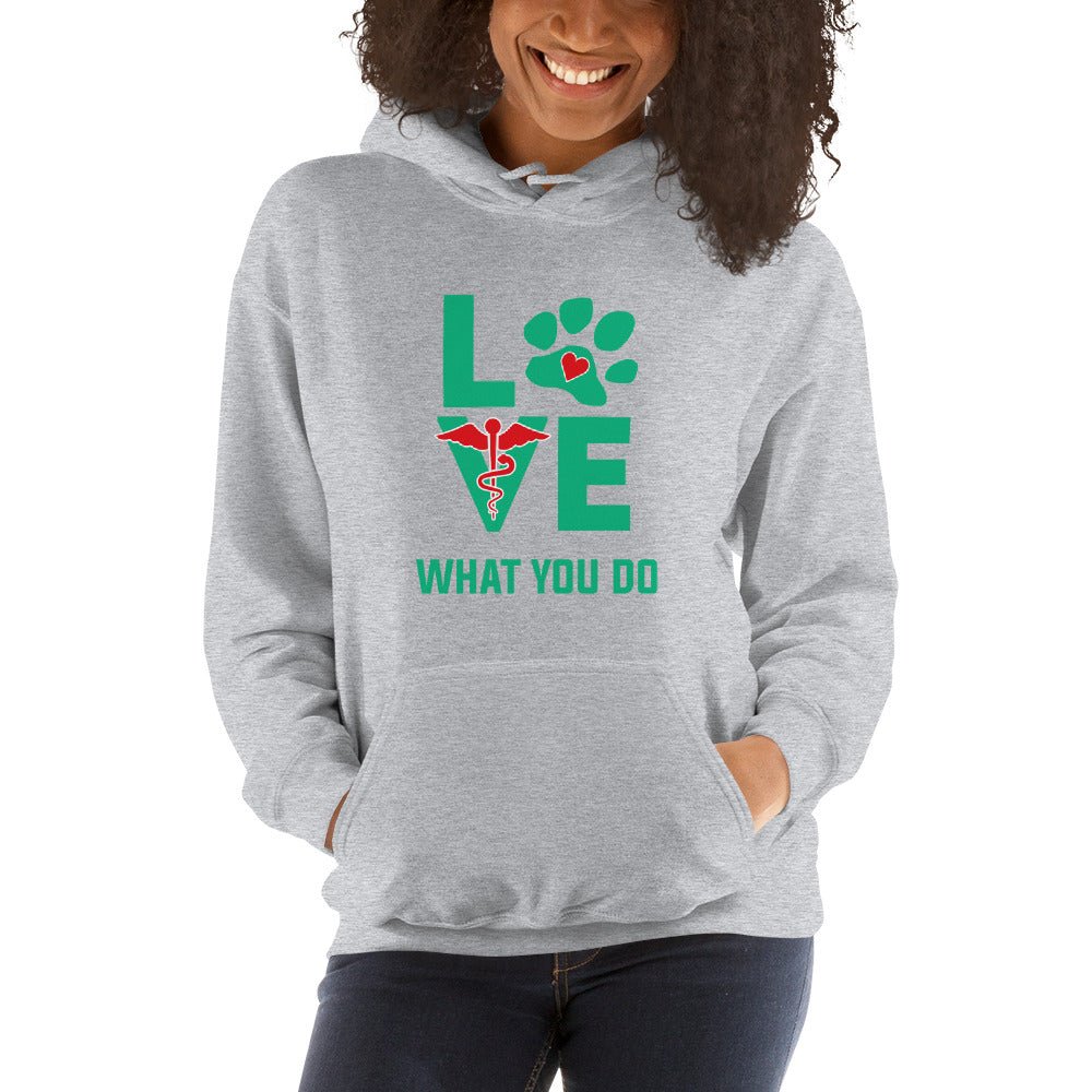 Love what you do Unisex Hoodie-Unisex Hoodie | Gildan 18500-I love Veterinary