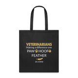 Making a Difference Tote Bag-Tote Bag | Q-Tees Q800-I love Veterinary