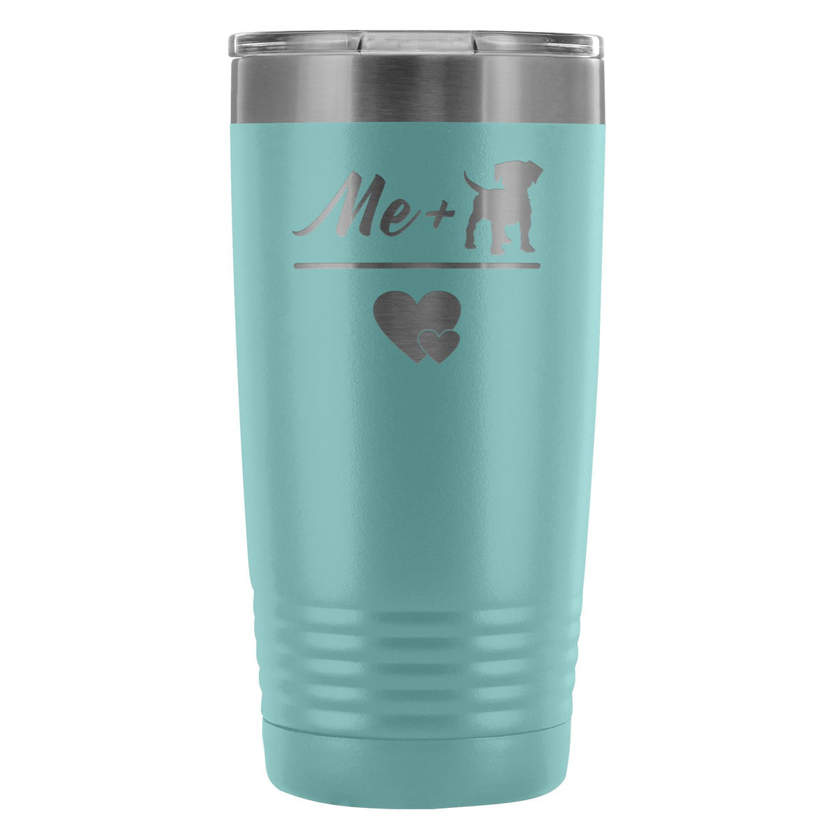 Me + Dogs = Love 20oz Vacuum Tumbler-Tumblers-I love Veterinary