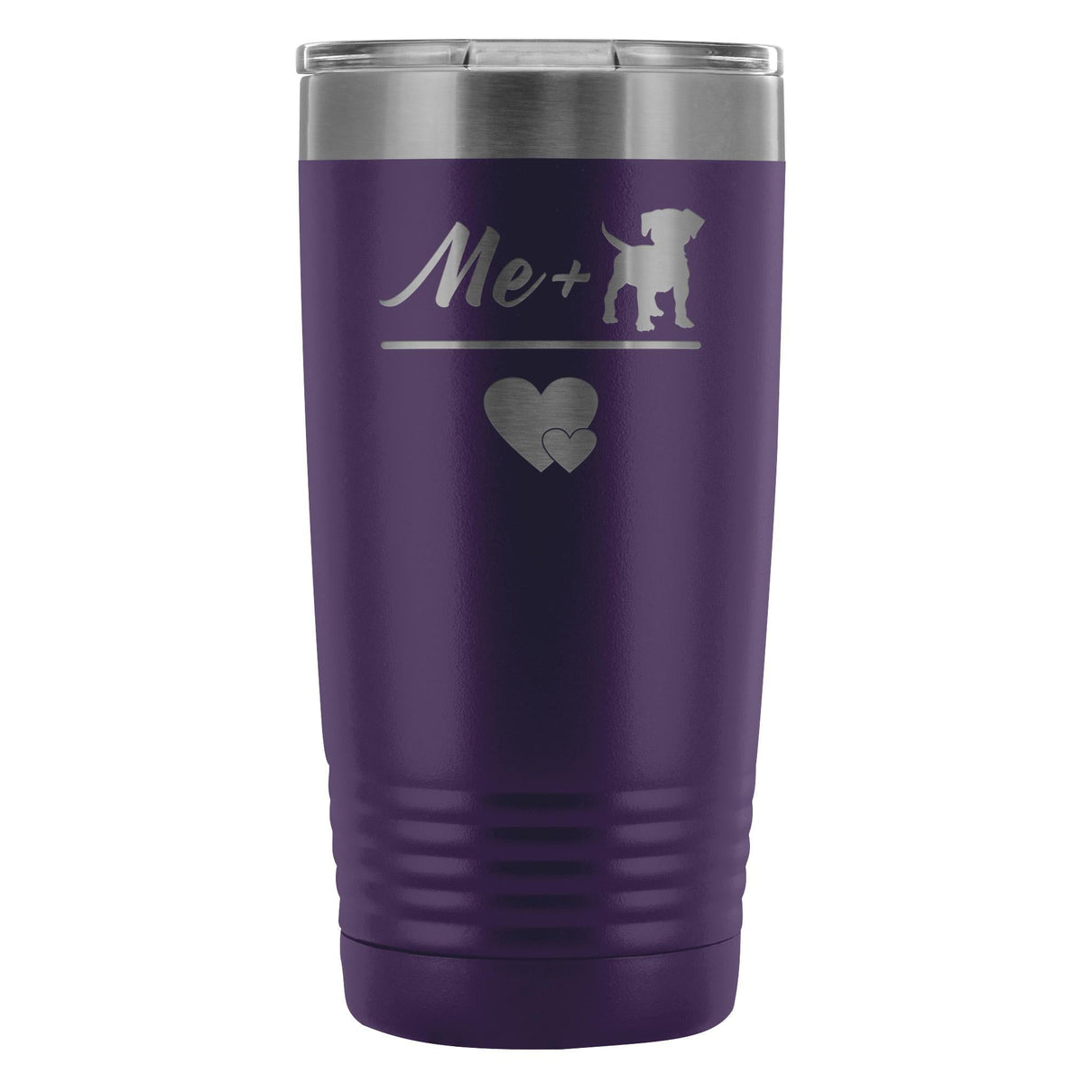 Me + Dogs = Love 20oz Vacuum Tumbler-Tumblers-I love Veterinary