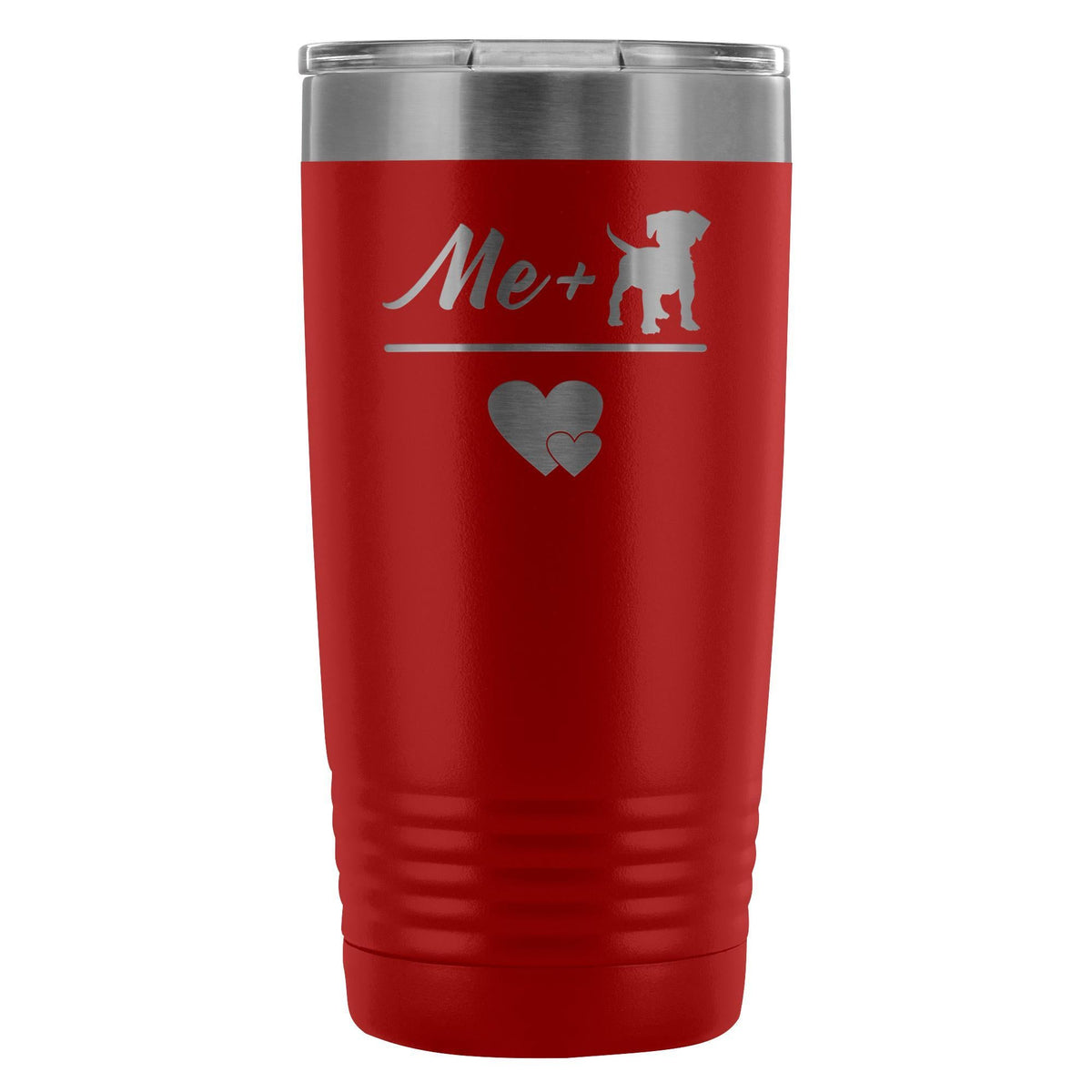 Me + Dogs = Love 20oz Vacuum Tumbler-Tumblers-I love Veterinary