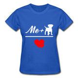 Me + Dogs = Love Gildan Ultra Cotton Ladies T-Shirt-Ultra Cotton Ladies T-Shirt | Gildan G200L-I love Veterinary