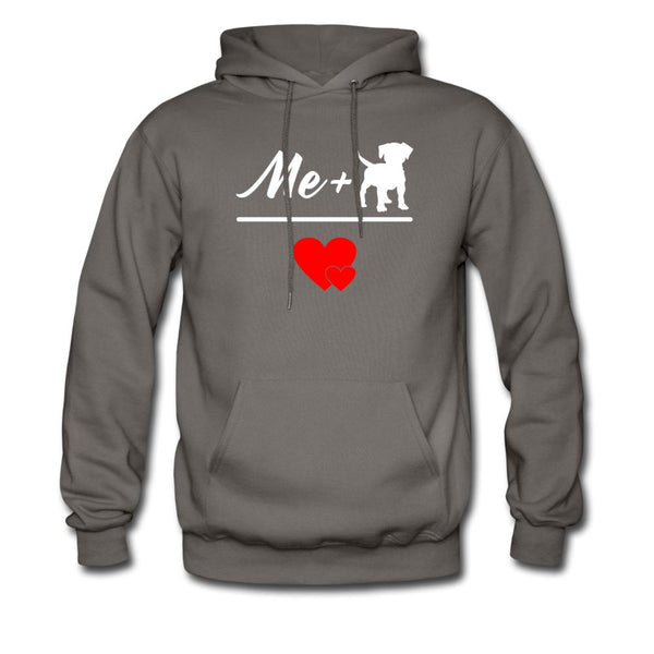 Me + Dogs = Love Unisex Hoodie-Men's Hoodie | Hanes P170-I love Veterinary