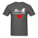 Me + Dogs = Love Unisex T-shirt-Unisex Classic T-Shirt | Fruit of the Loom 3930-I love Veterinary