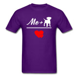 Me + Dogs = Love Unisex T-shirt-Unisex Classic T-Shirt | Fruit of the Loom 3930-I love Veterinary