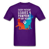 Every patient leaves a pawprint on my heart Unisex T-shirt-Unisex Classic T-Shirt | Fruit of the Loom 3930-I love Veterinary