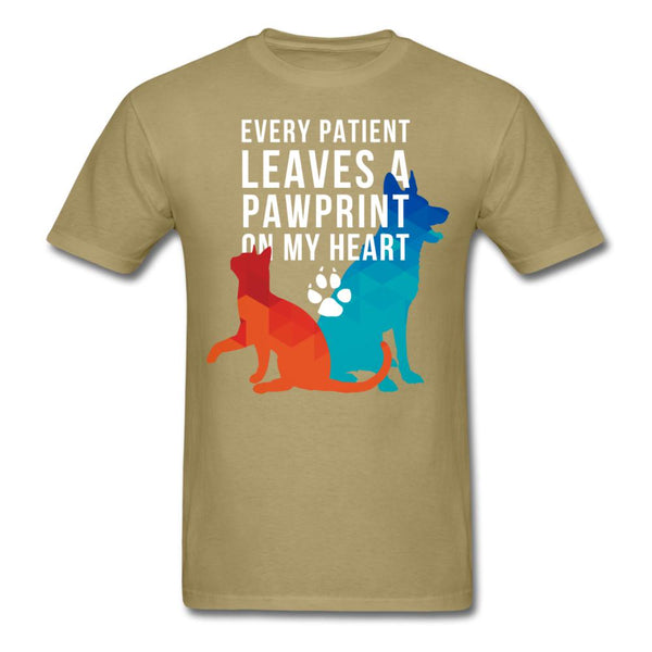 Every patient leaves a pawprint on my heart Unisex T-shirt-Unisex Classic T-Shirt | Fruit of the Loom 3930-I love Veterinary