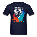 Every patient leaves a pawprint on my heart Unisex T-shirt-Unisex Classic T-Shirt | Fruit of the Loom 3930-I love Veterinary
