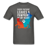 Every patient leaves a pawprint on my heart Unisex T-shirt-Unisex Classic T-Shirt | Fruit of the Loom 3930-I love Veterinary