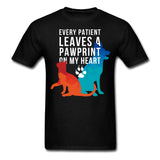 Every patient leaves a pawprint on my heart Unisex T-shirt-Unisex Classic T-Shirt | Fruit of the Loom 3930-I love Veterinary
