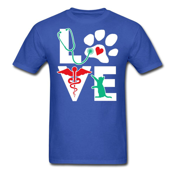 Love cat Unisex T-shirt-Unisex Classic T-Shirt | Fruit of the Loom 3930-I love Veterinary