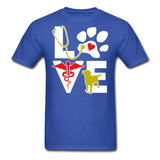Love dog Unisex T-shirt-Unisex Classic T-Shirt | Fruit of the Loom 3930-I love Veterinary