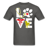 Love dog Unisex T-shirt-Unisex Classic T-Shirt | Fruit of the Loom 3930-I love Veterinary