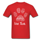 PawPrint Vet Tech Unisex T-shirt-Unisex Classic T-Shirt | Fruit of the Loom 3930-I love Veterinary