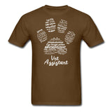 Vet Assistant Pawprint Unisex T-shirt-Unisex Classic T-Shirt | Fruit of the Loom 3930-I love Veterinary
