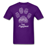 Vet Assistant Pawprint Unisex T-shirt-Unisex Classic T-Shirt | Fruit of the Loom 3930-I love Veterinary