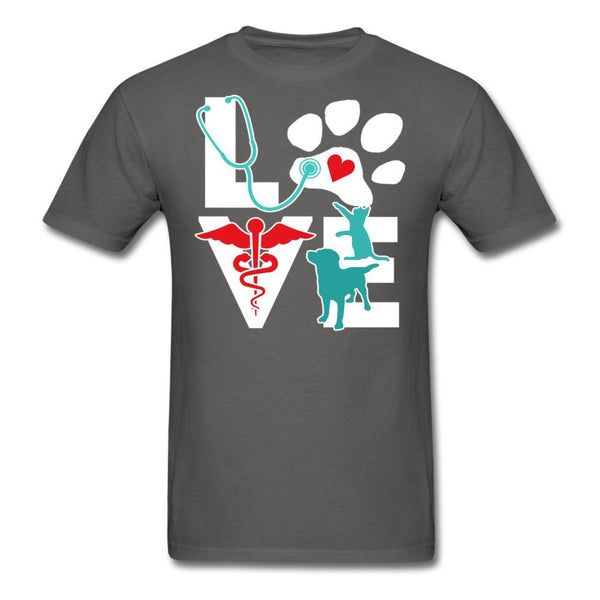 Veterinary Dog and Cat Unisex T-shirt-Unisex Classic T-Shirt | Fruit of the Loom 3930-I love Veterinary