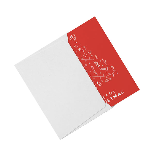 Merry Christmas Red - Flat Card Set-Postcards-I love Veterinary