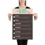 Most common internal parasites in dogs and cats Poster-Posters-I love Veterinary
