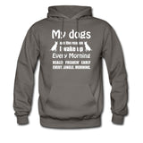 My dogs are the reason I wake up Unisex Hoodie-Men's Hoodie | Hanes P170-I love Veterinary
