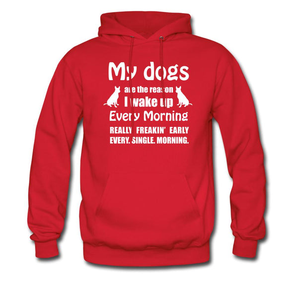 My dogs are the reason I wake up Unisex Hoodie-Men's Hoodie | Hanes P170-I love Veterinary