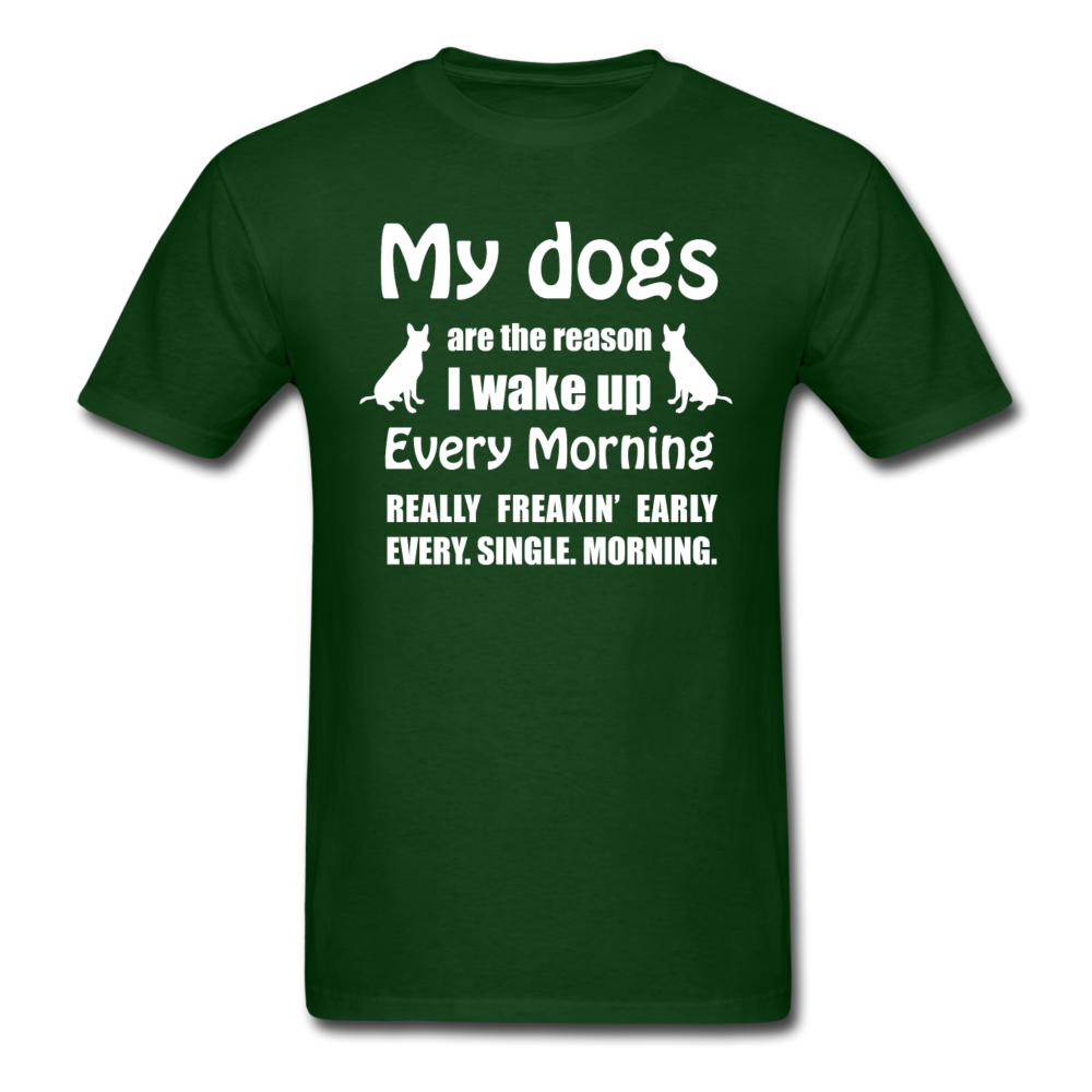 My dogs are the reason I wake up Unisex T-shirt-Unisex Classic T-Shirt | Fruit of the Loom 3930-I love Veterinary