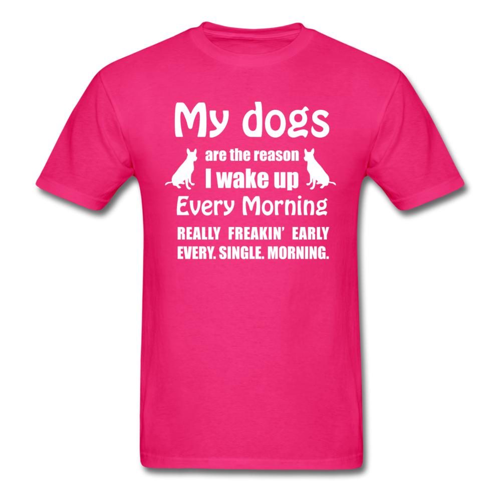 My dogs are the reason I wake up Unisex T-shirt-Unisex Classic T-Shirt | Fruit of the Loom 3930-I love Veterinary
