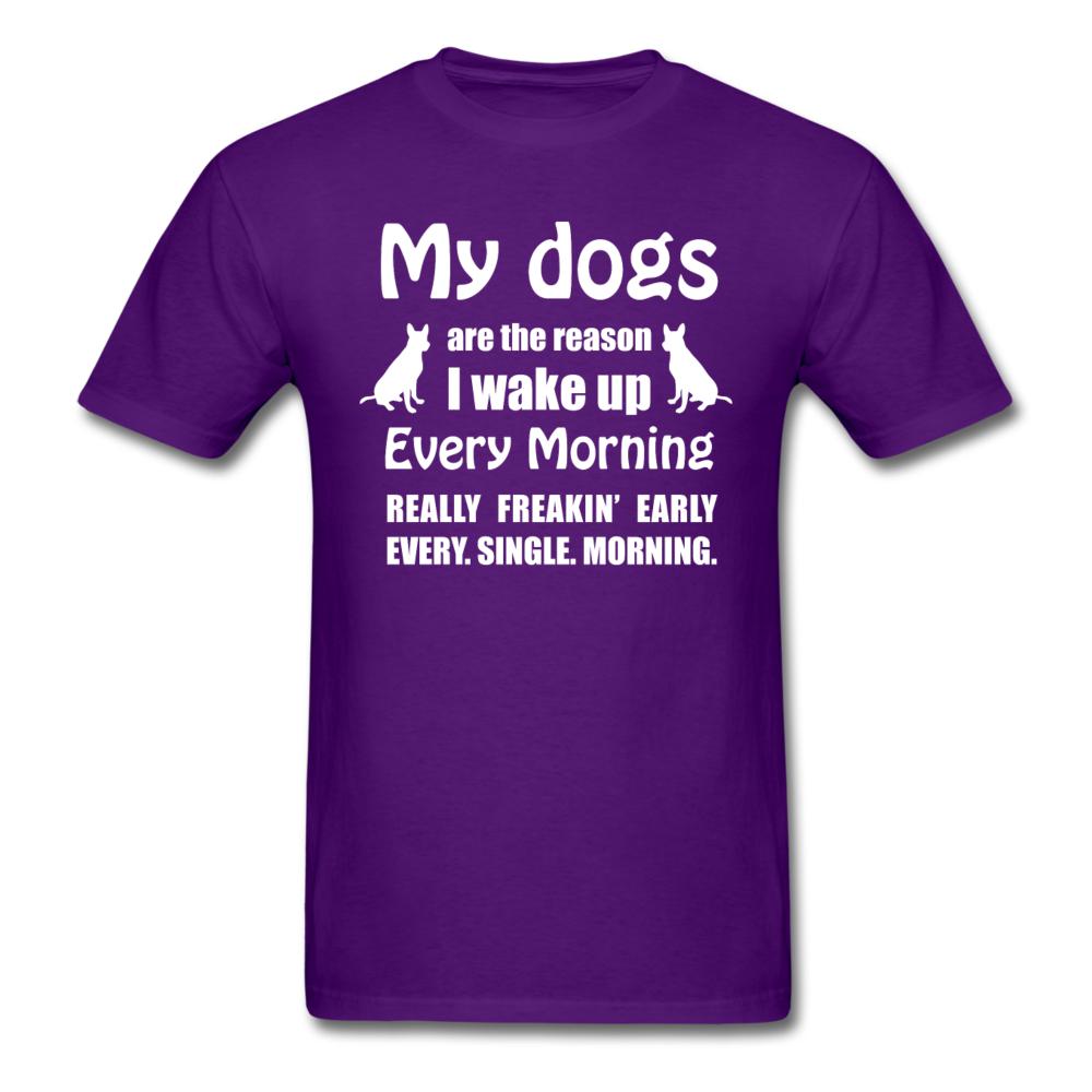 My dogs are the reason I wake up Unisex T-shirt-Unisex Classic T-Shirt | Fruit of the Loom 3930-I love Veterinary