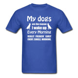 My dogs are the reason I wake up Unisex T-shirt-Unisex Classic T-Shirt | Fruit of the Loom 3930-I love Veterinary