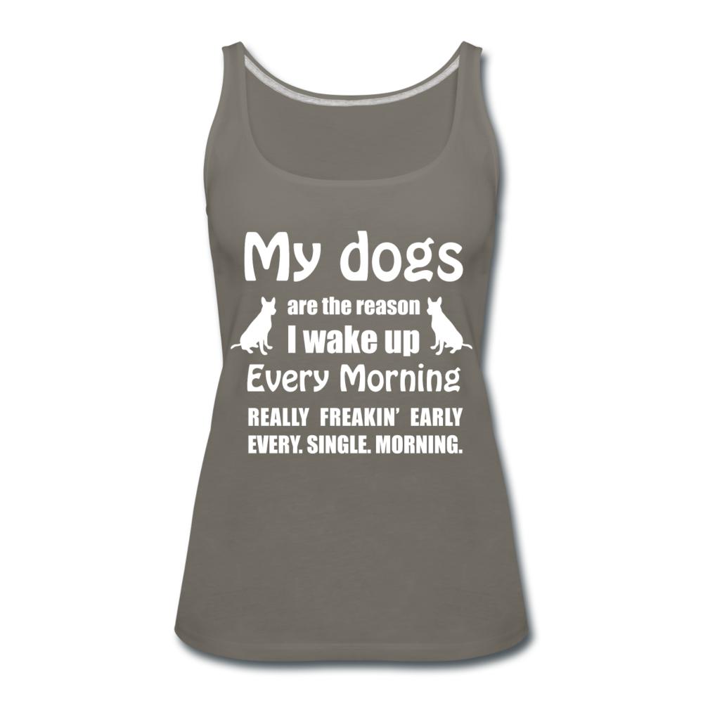 My dogs are the reason I wake up Women's Tank Top-Women’s Premium Tank Top | Spreadshirt 917-I love Veterinary