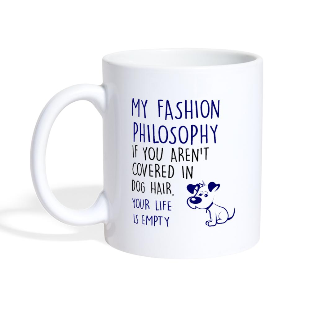 My fashion philosophy - dog hair Coffee or Tea Mug-Coffee/Tea Mug | BestSub B101AA-I love Veterinary